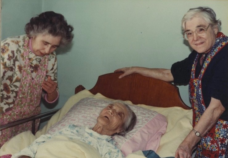 Catherine, her mother Frances, and Theresa Barella